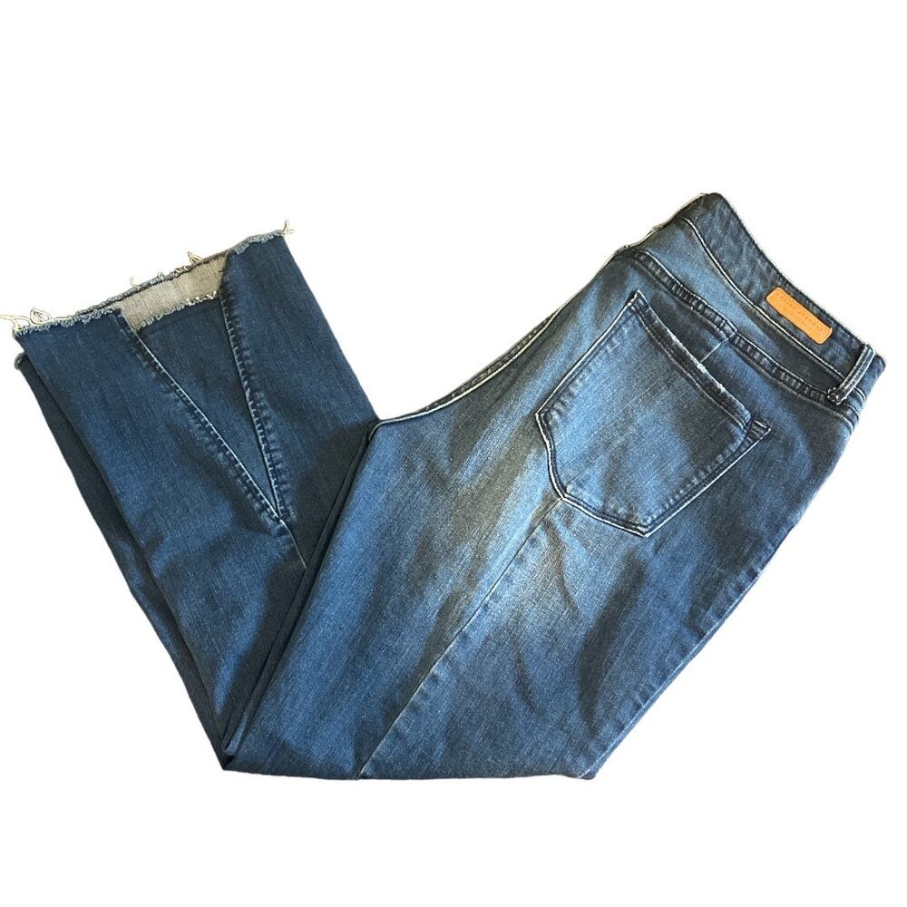 Social Standard by Sanctuary Mid Rise Kick Crop Jeans Size 14 - Picture 2 of 10